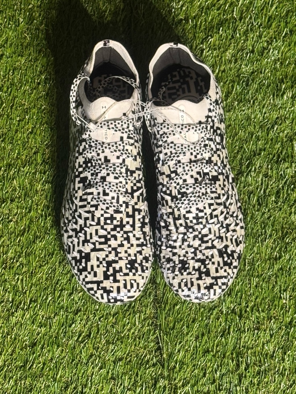 Under Armour Black and White Athletic Shoes